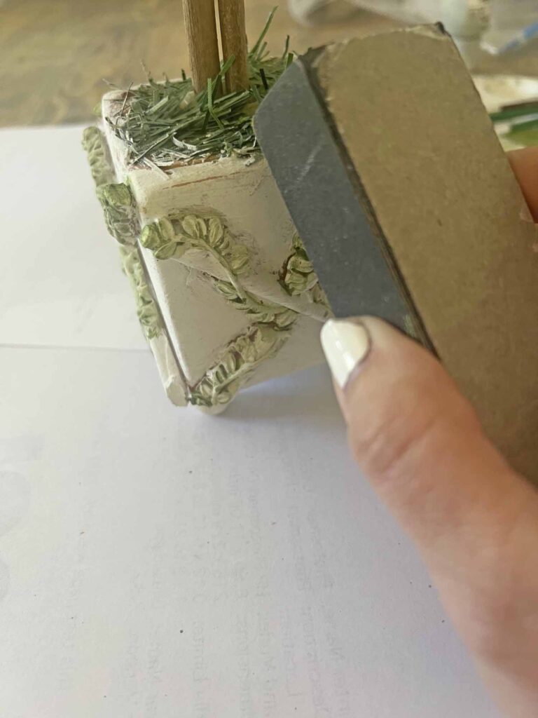 Thrift flip: How to make a thrifted find yours - Distress sanding