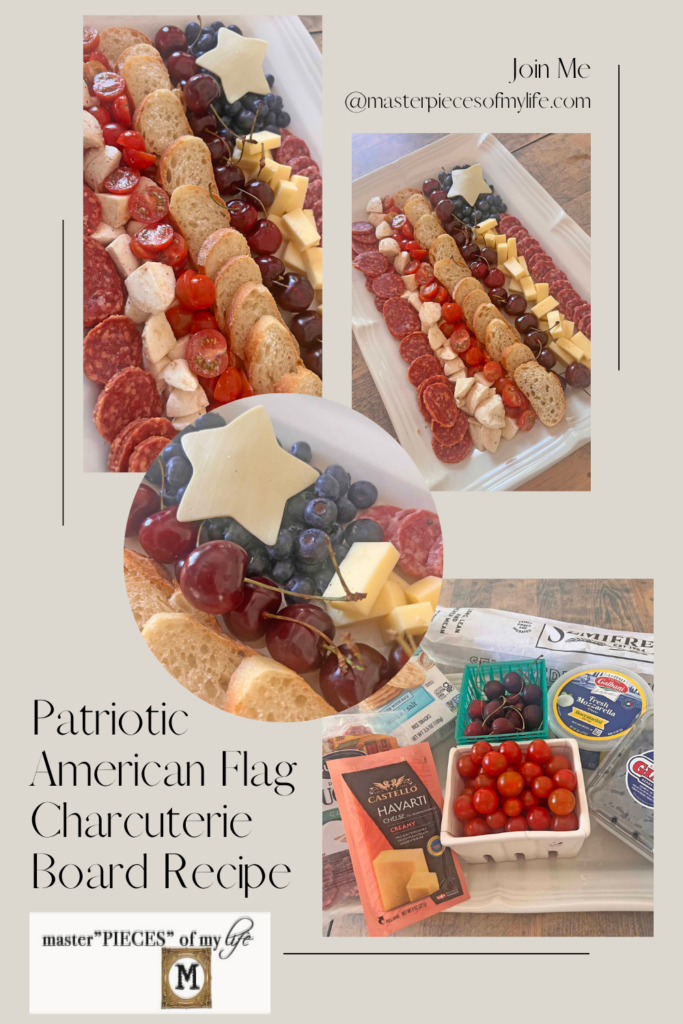 American flag charcuterie board recipe Pinterest