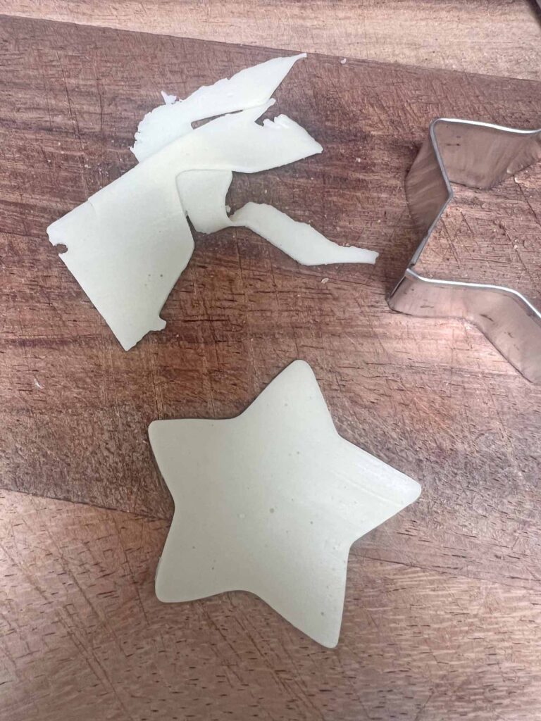 American flag charcuterie board recipe cheese star cut-out