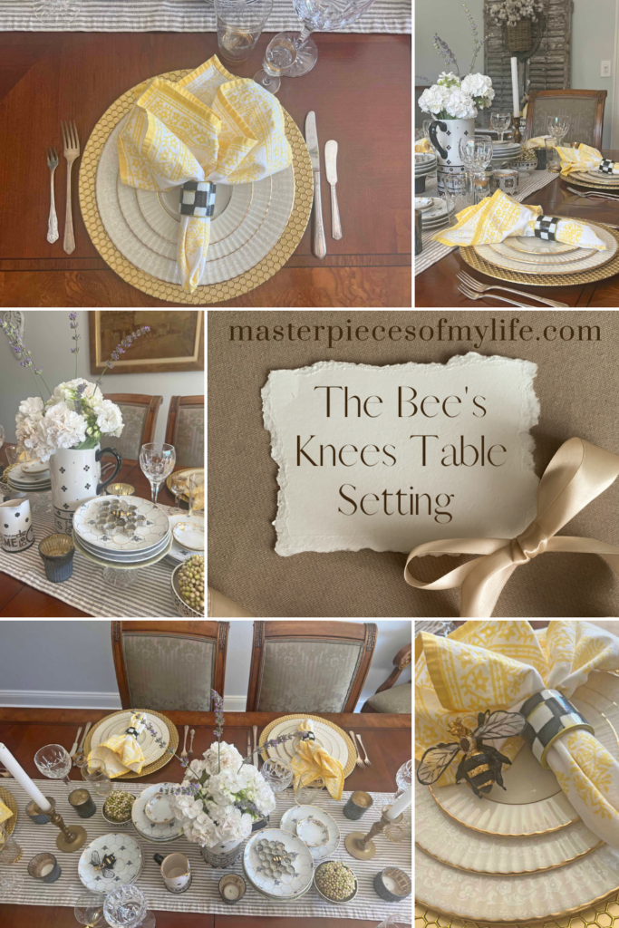 The bee's knees table setting Pinterest