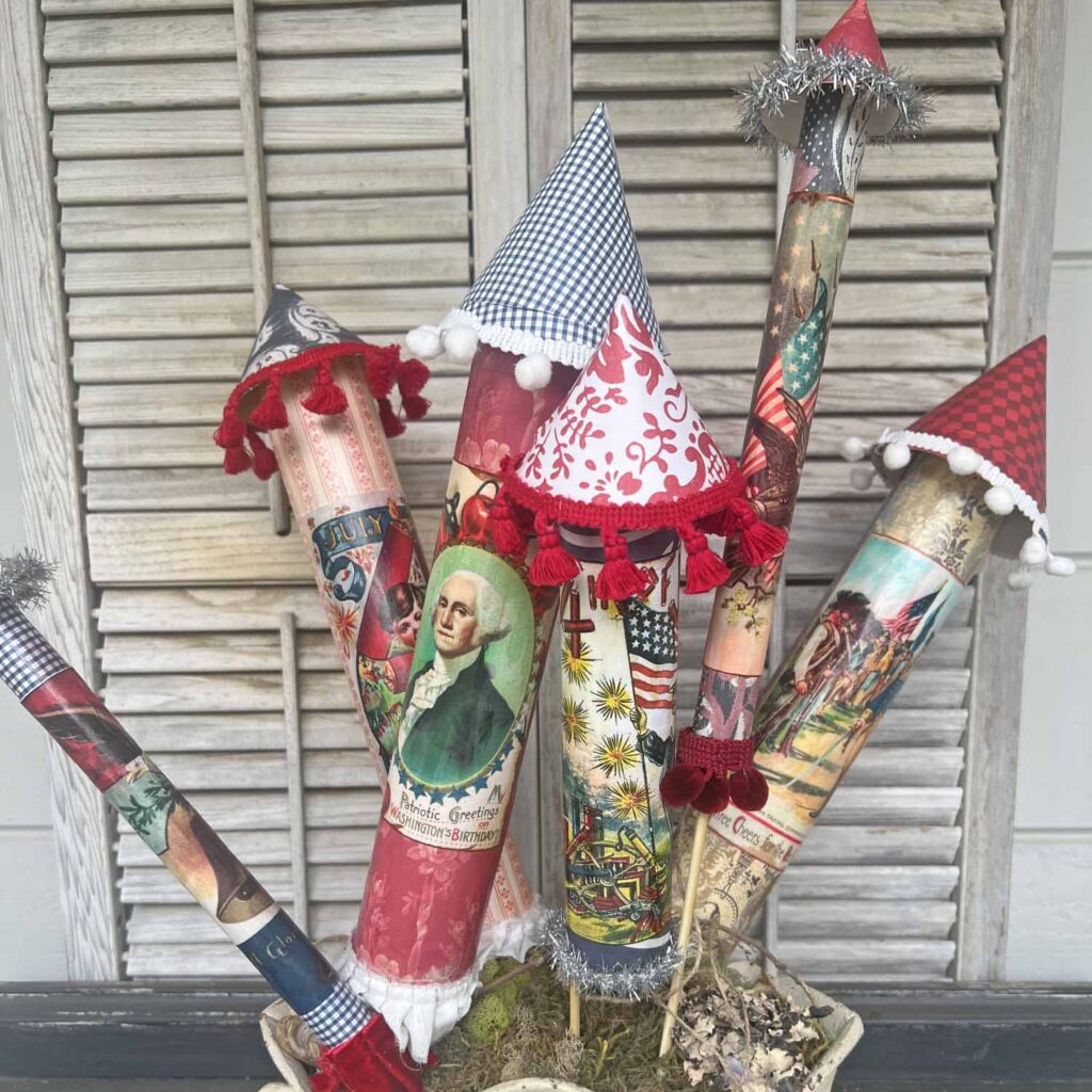 summer craft: how to DIY a patriotic rocket