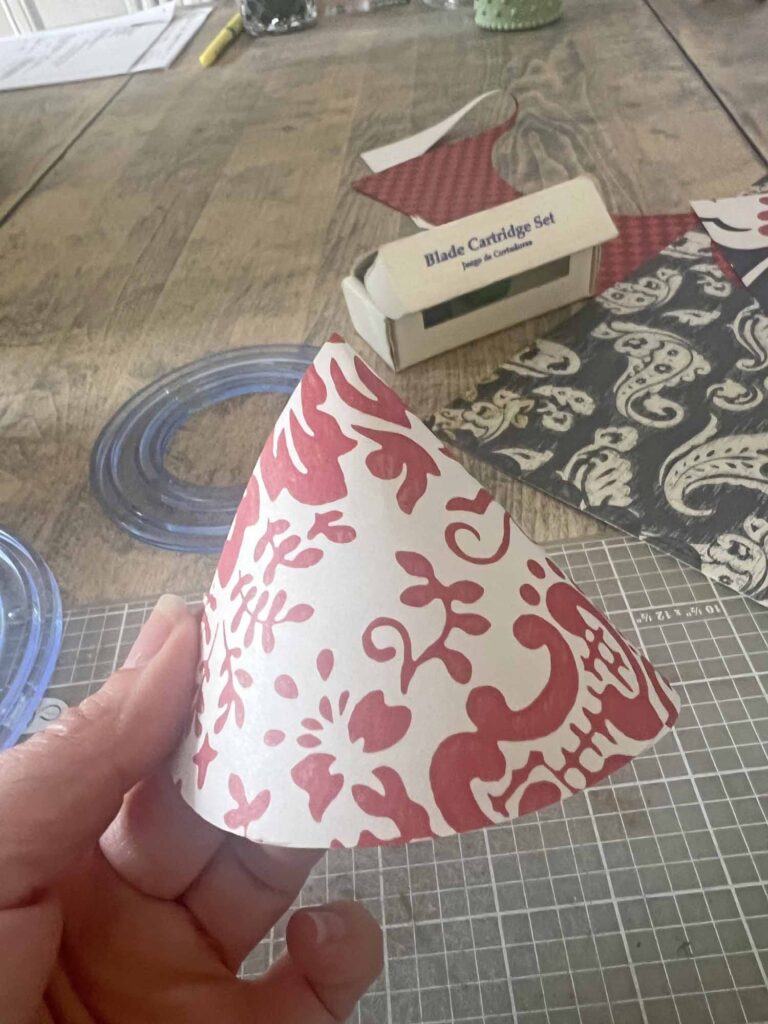 summer craft: how to DIY a patriotic cone for rocket head