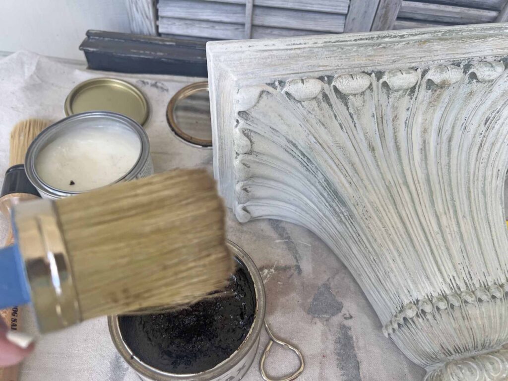Thrift Flip: How to Up-cycle a thrifted wall sconce shelf to match your decor waxing