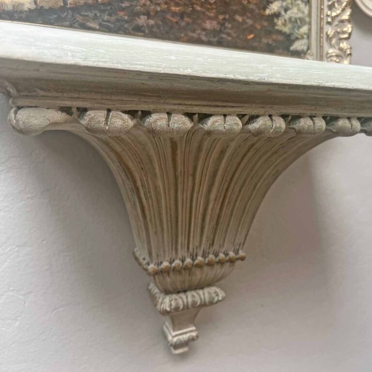Thrift Flip: How to Up-cycle a Thrifted Wall Sconce Shelf to Match Your Decor