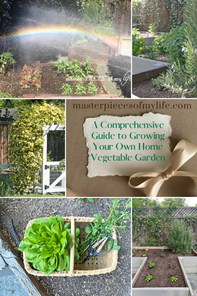 a comprehensive guide to growing your own home vegetable garden Pinterest