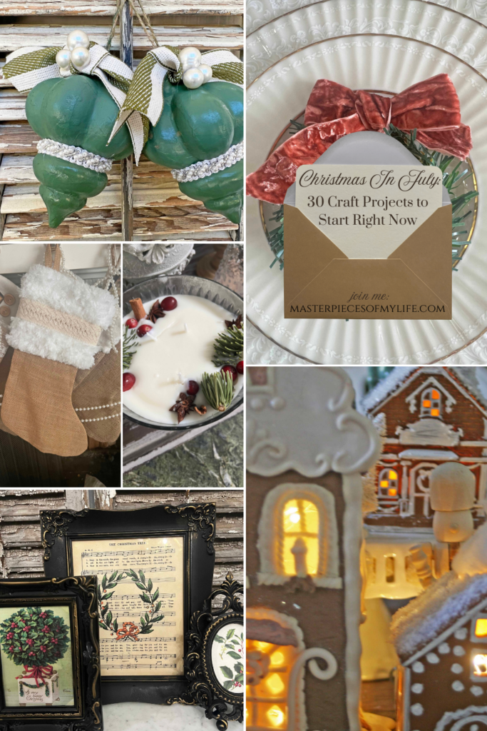 Christmas in July: 30 Craft Projects to start right now Pinterest