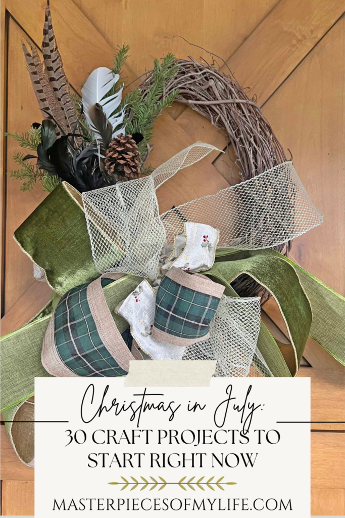 Christmas in July: 30 Craft Projects to start right now Pinterest