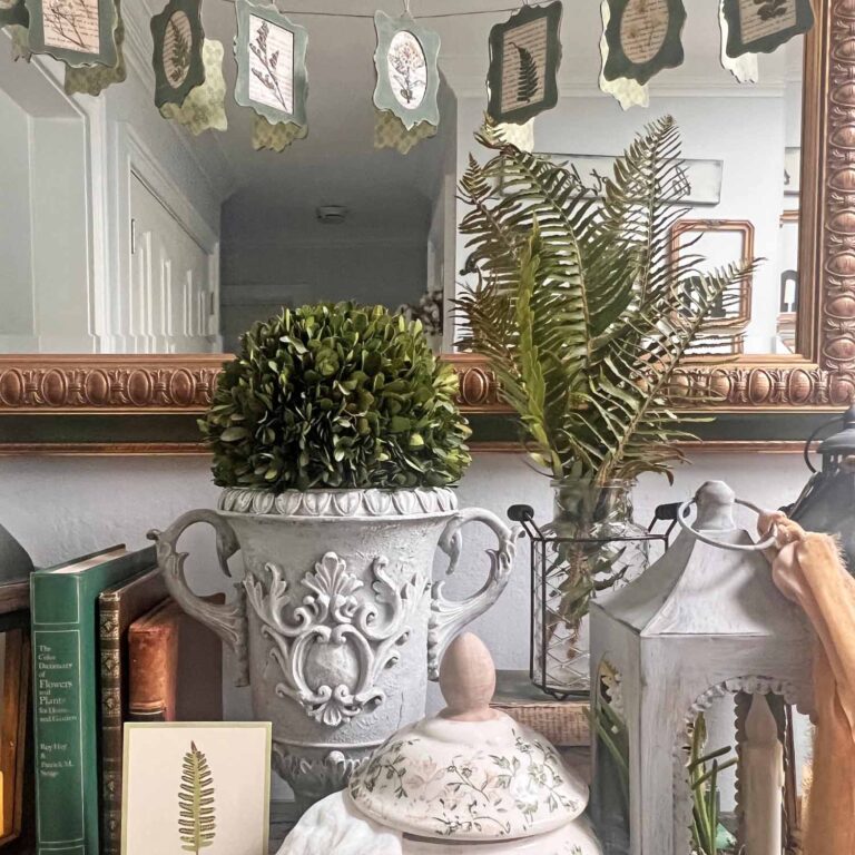 Botanical Summer Decor Vignette