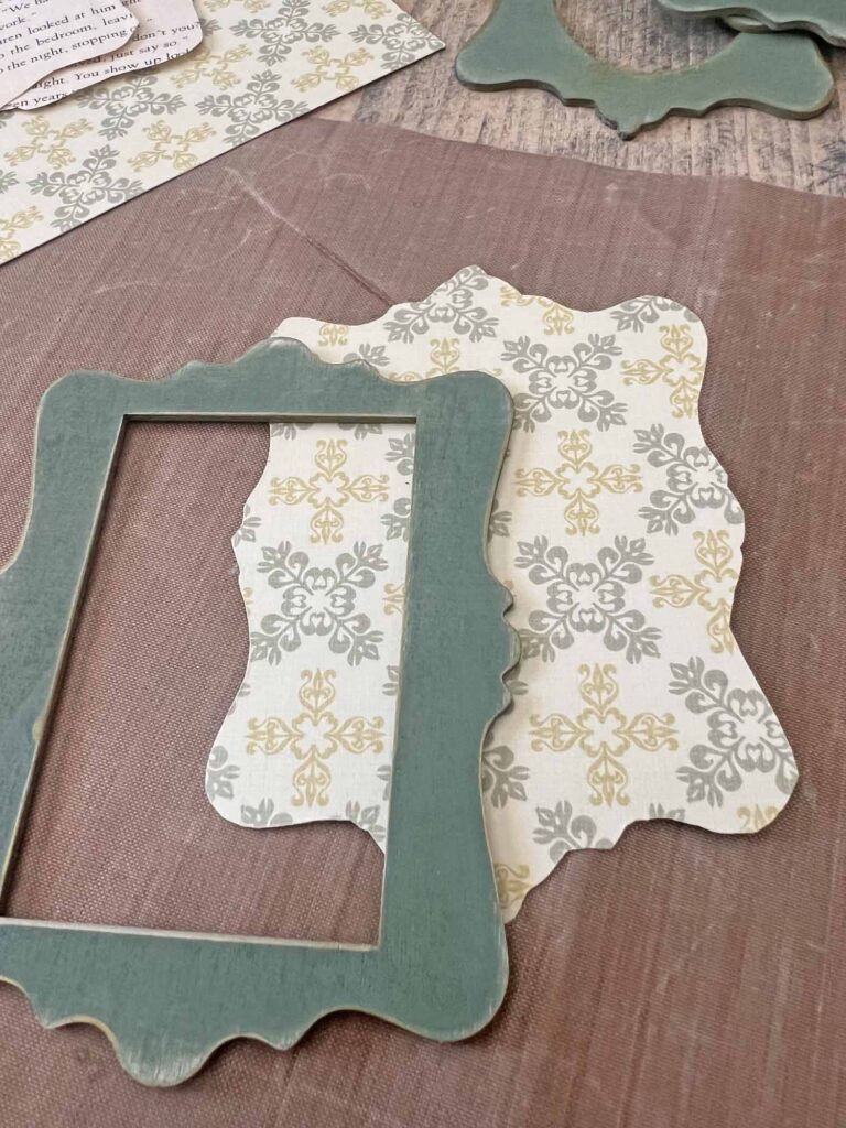 Summer craft: Botanical pressed flower garland DIY frames card stock cut-outs