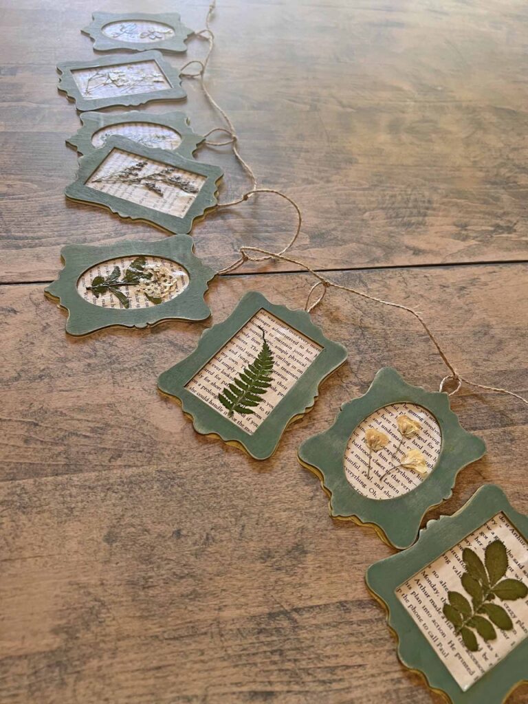 Summer craft: Botanical pressed flower garland DIY Voila!