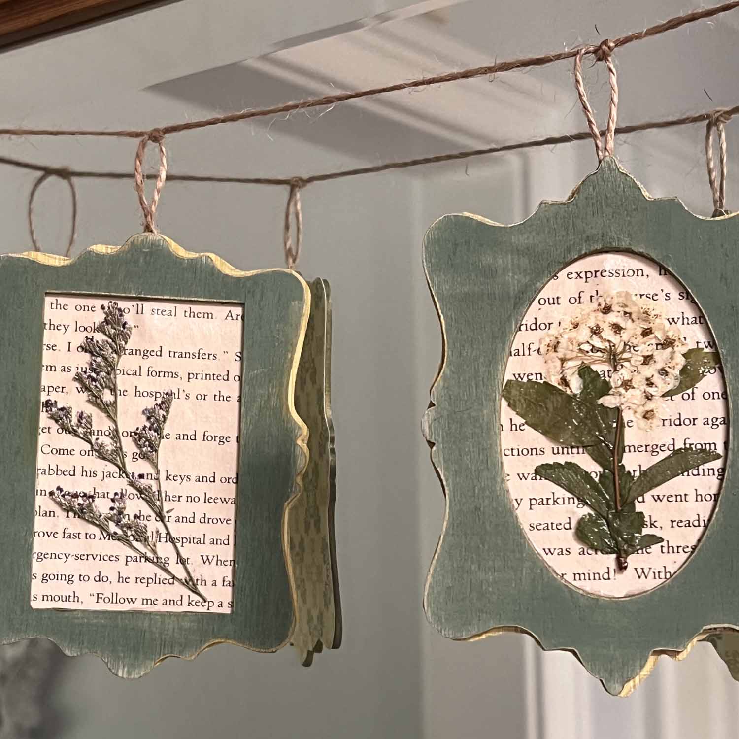 Summer craft: Botanical pressed flower garland DIY