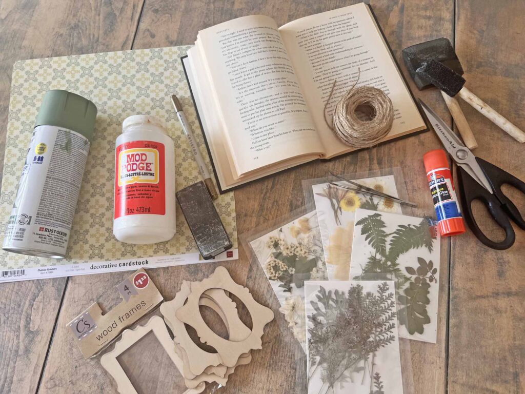Summer craft: Botanical pressed flower garland DIY supplies