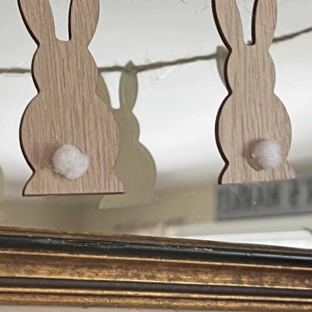 bunny Easter garland DIY