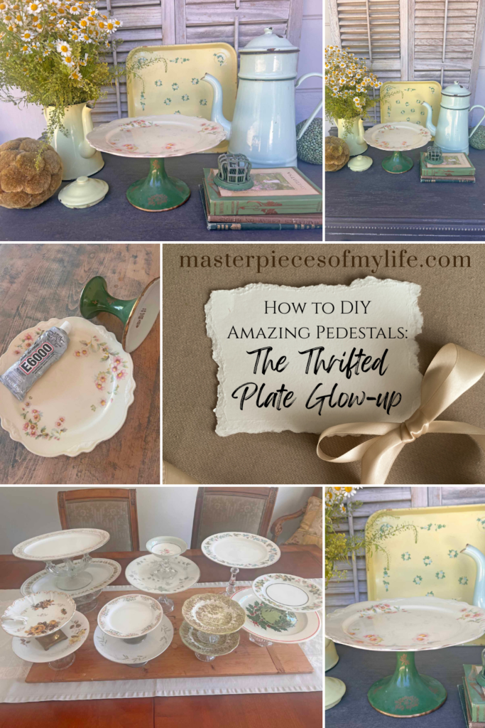 DIY Amazing Pedestals: The thrifted plate glow-up Pinterest
