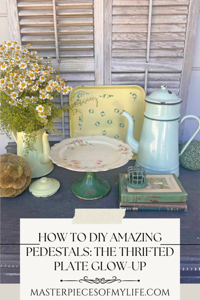 DIY Amazing Pedestals: The thrifted plate glow-up Pinterest