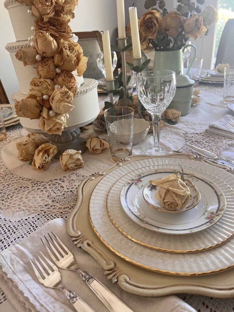 Stop & smell the roses summer tablescape