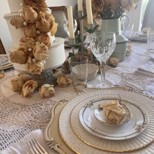 Stop & smell the roses summer tablescape