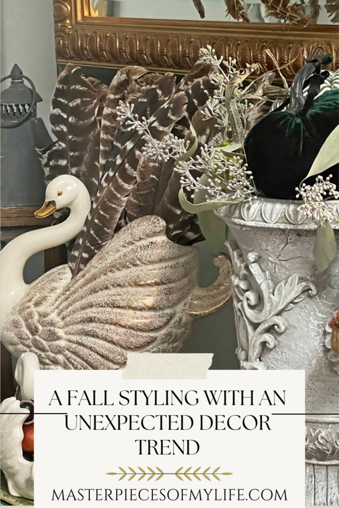 A Fall Styling with an Unexpected Swancore Decor Trend Pinterest