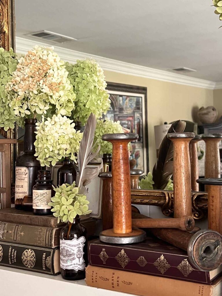 Fall Mantel Decor: Embracing the Essence of Fall Slowly- angled towards the left