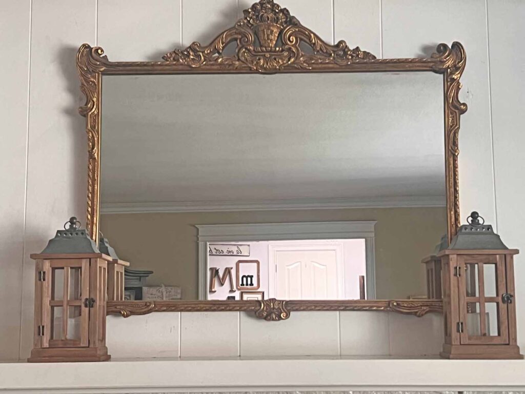 Fall Mantel Decor: Embracing the Essence of Fall Slowly- flanking lanterns