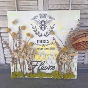 Floral garden metal sign glow-up
