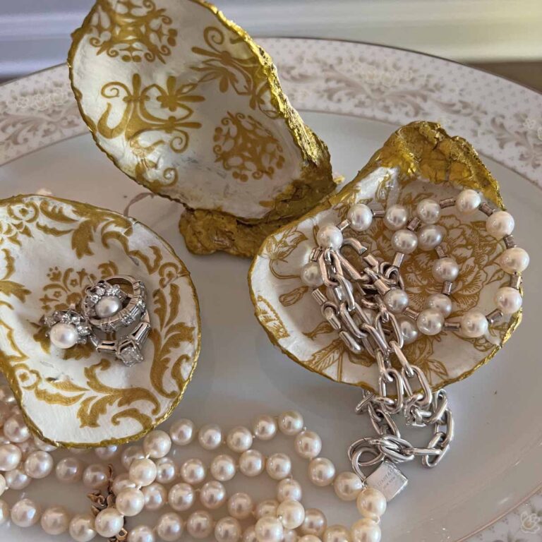 Summer craft: How to decoupage oyster shells into trend forward trinket dishes