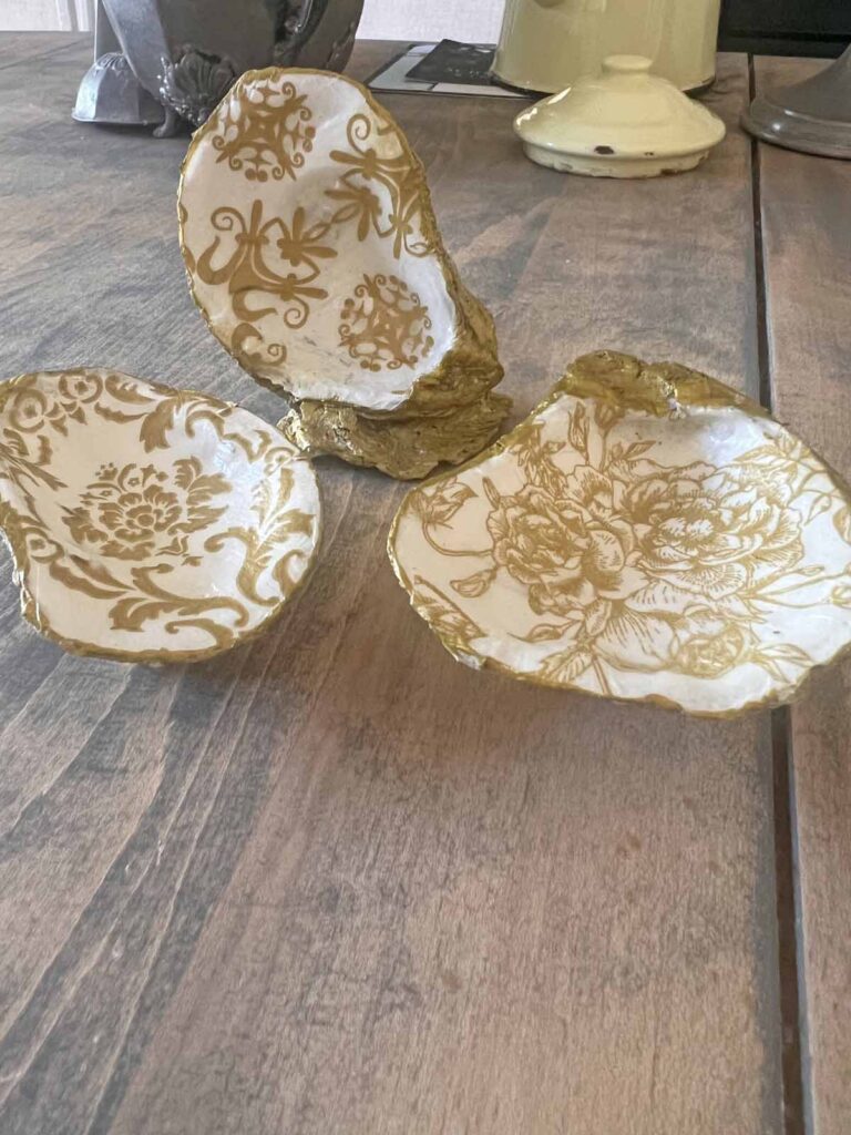Summer craft: How to decoupage oyster shells into trend forward trinket dishes - with feet