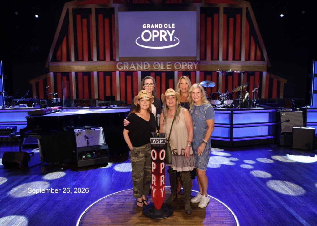 Nashville BU girls trip Grand Ole Opry Stage