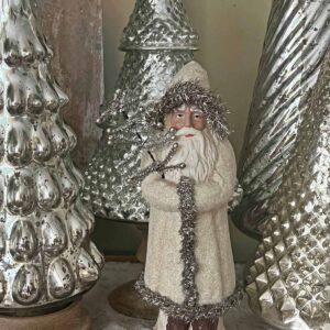 mercury glass seasonal decor Christmas trees feature