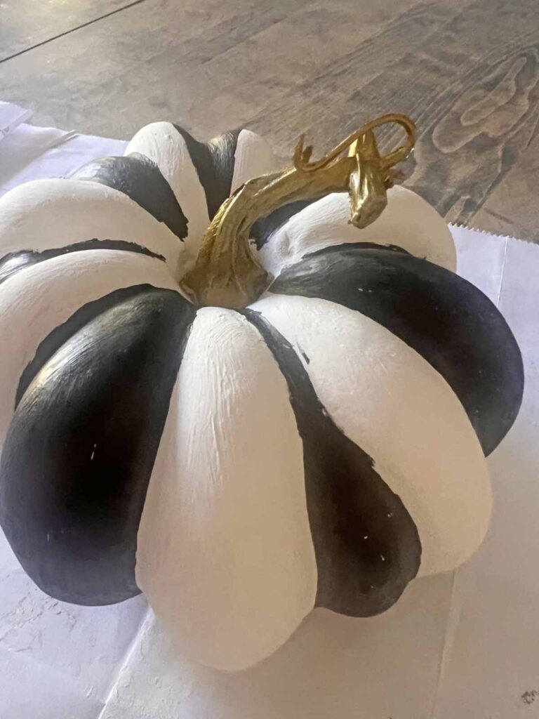 MacKenzie Childs inspired pumpkin dupe DIY gilding stem