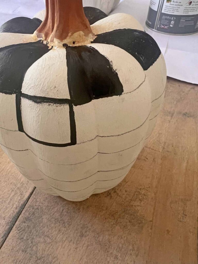 MacKenzie Childs inspired pumpkin dupe DIY painting squares