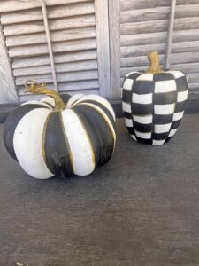 MacKenzie Childs inspired pumpkin dupe DIY Voila!