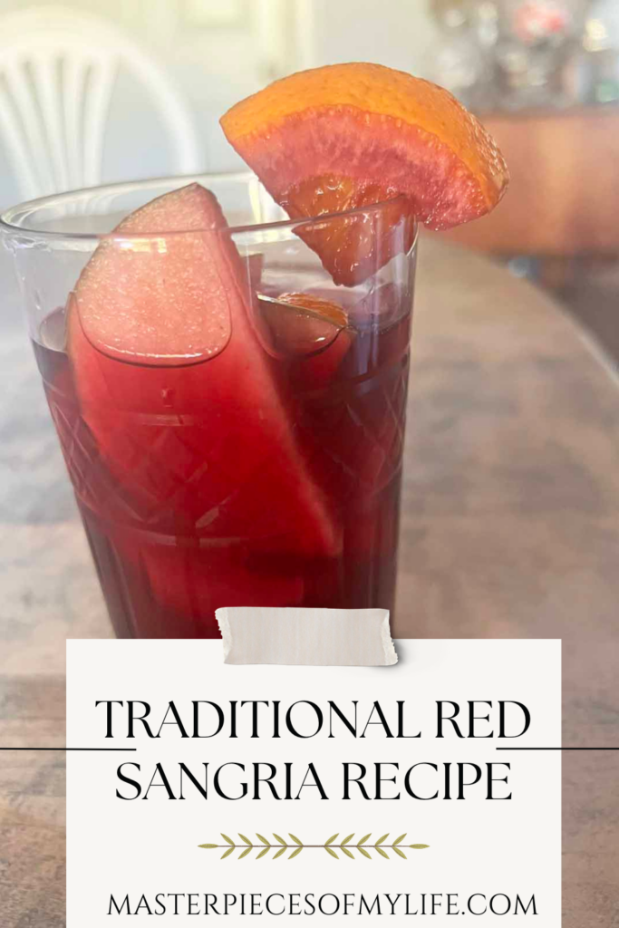 traditional red sangria recipe Pinterest