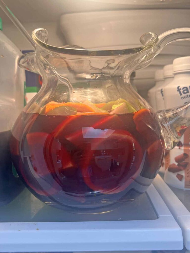 traditional red sangria recipe refrigerated pitcher