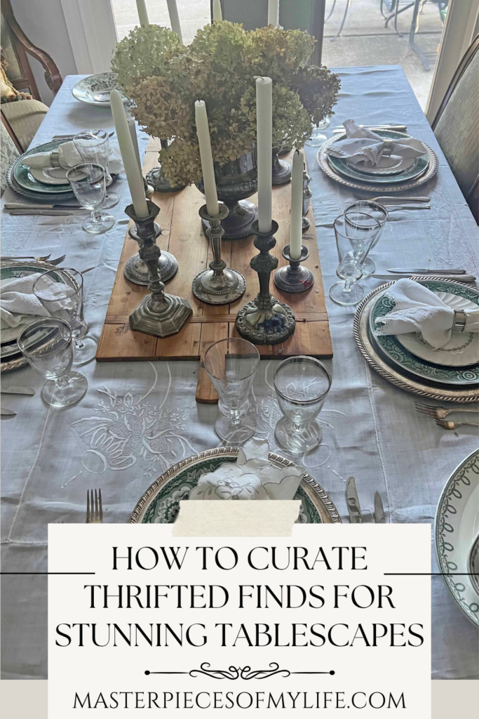 how to curate stunning tablecape pieces from thrifted finds Pinterest