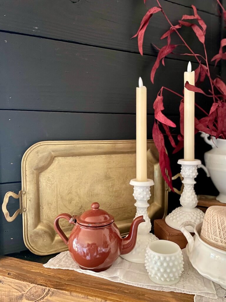 thrifted goodies series The Antiqued Journey Brass Tray Sept