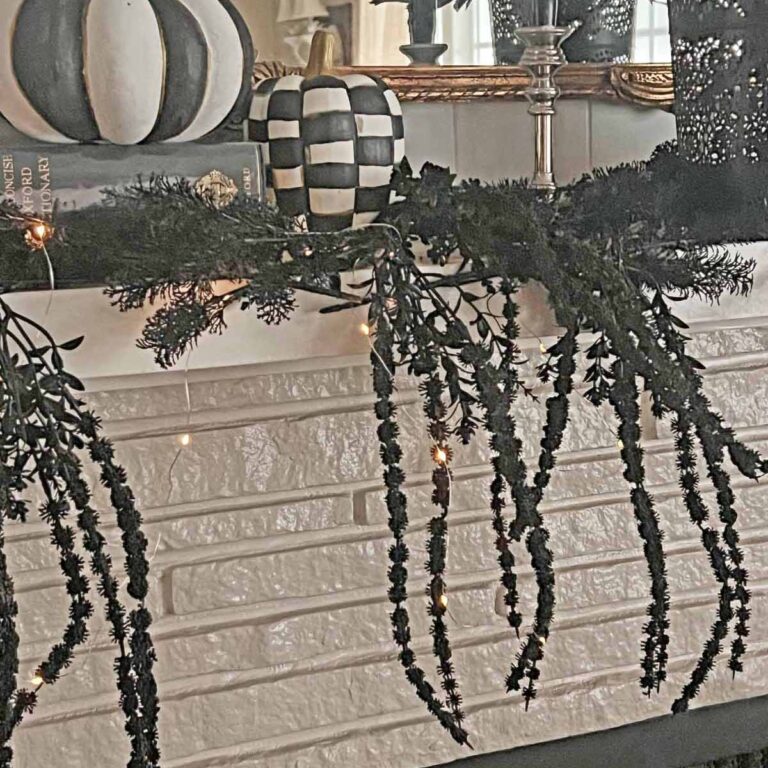 Another Anthropologie Dupe: Cascading Black Boughs Halloween Garland DIY